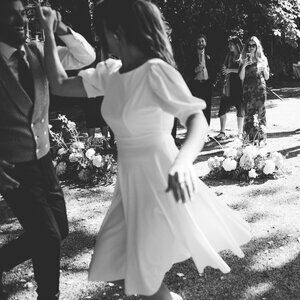 50s Style White A-Line Dress